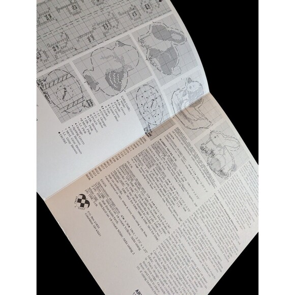 Spring Parade Fanci That Cross Stitch Leaflet Easter Bunny Duck Eggs Chick #39 - Picture 3 of 3